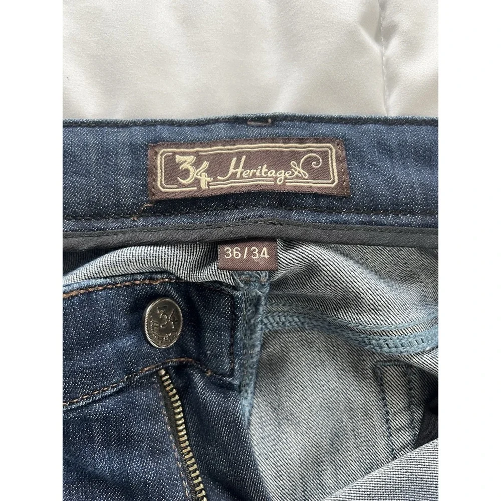 34 Heritage Courage Jeans 36x34 Mid Rise Straight Medium Dark Wash (139)